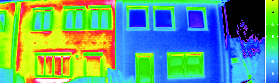 Revitalizaci bytového domu by mělo předcházet důkladné posouzení stavu fasády – jedním z kroků je snímání obálky budovy termokamerou