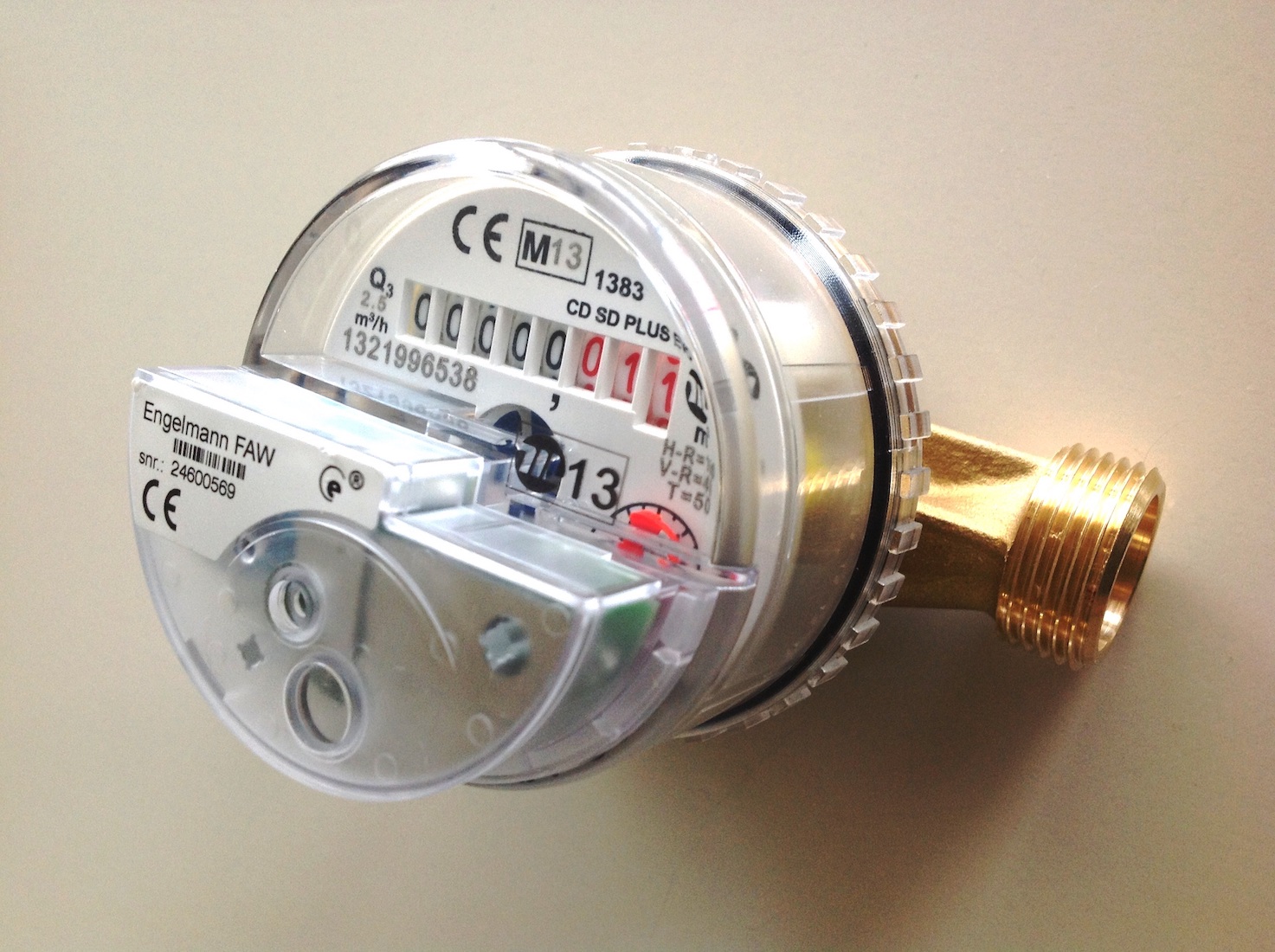 Přesný bytový vodoměr SMARTm C RF, Q1=16 l/hod